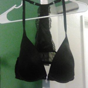 Victoria's Secret Racerback lace front clasp 36D